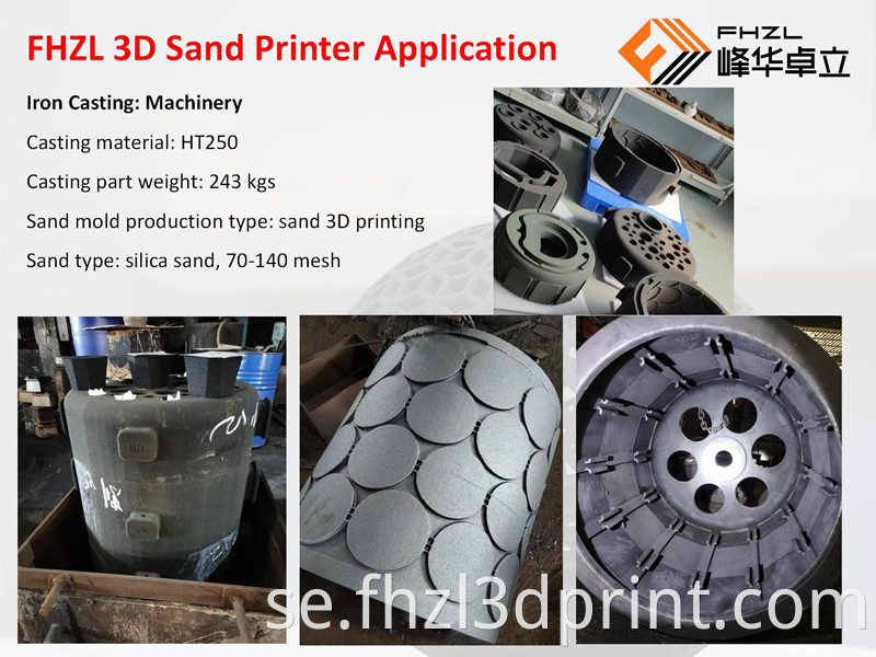 Application Of Fhzl 3d Sand Printer